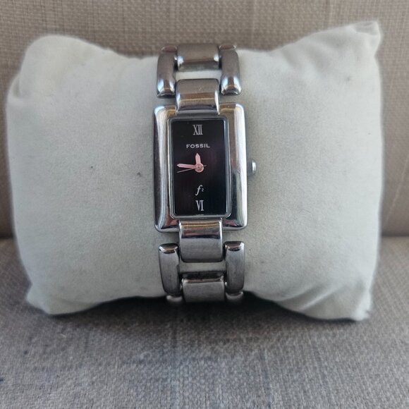 Fossil F2 Women Watch Silver Tone Chain Metal Band Analog Quartz Wristwatch - Picture 7 of 15